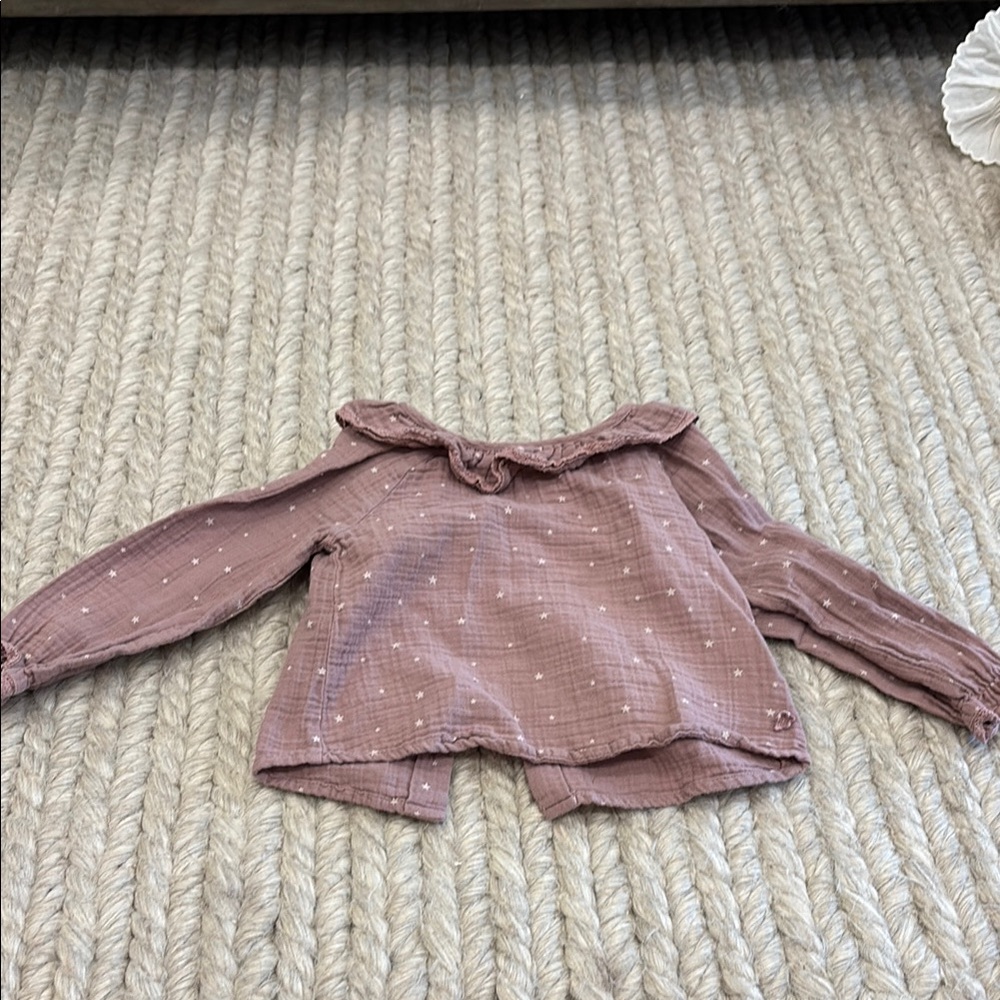 Pink Bow Detail Blouse with Puff Sleeves